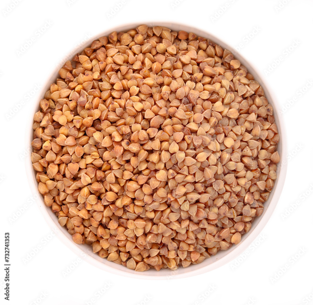 buckwheat over white background buckwheat over white background