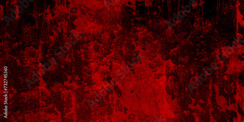 Abstract dark red background marble wall texture. Blood splash space on wall, red horror wall.  dark red glowing black neon watercolor old wall with cement texture. Luxury design grunge surface.