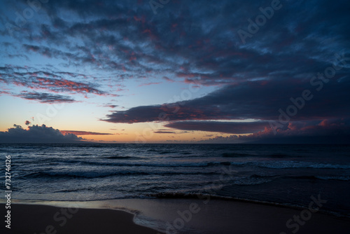 Hawaii Sunset Beach Landscape near Lahaina, Maui, Hawaii