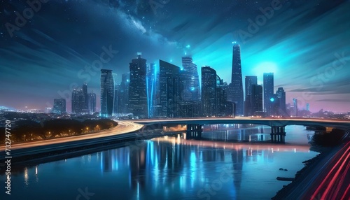 future city skyline at night © Dan Marsh