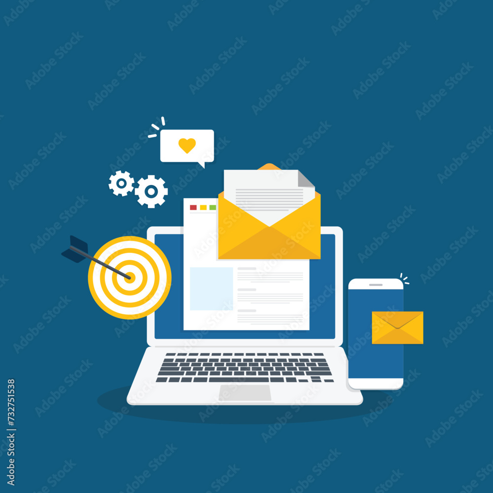 Email and messaging, Email marketing campaign, Working process, New email message Email and messaging, Email marketing campaign, Working process, New email message