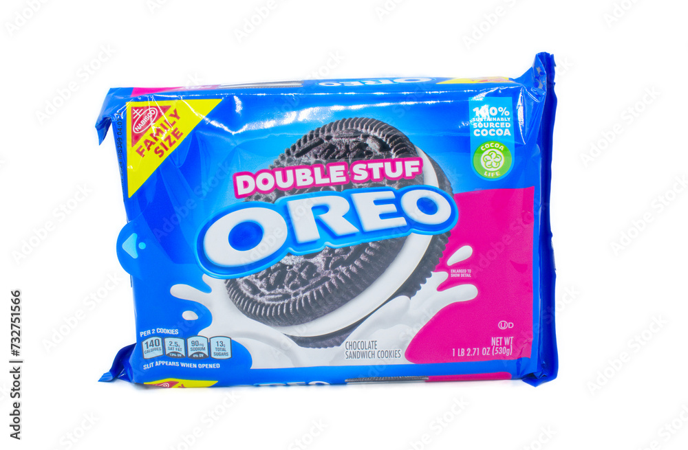 Ocala, FL January 5, 2024 Oreo sandwich cookie biscuit traditional