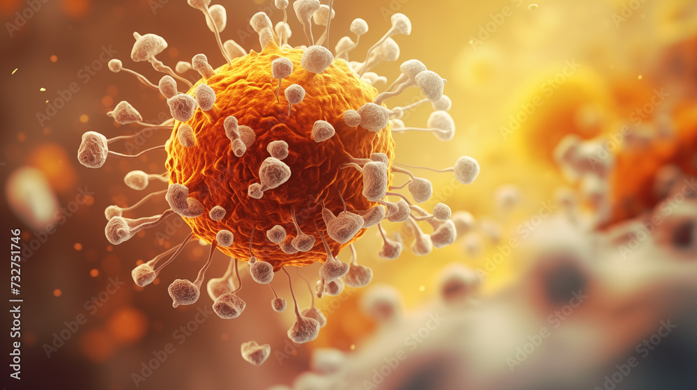 Macrophage Immune System Cell Illustration
