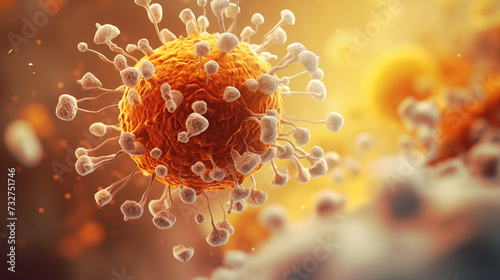 Macrophage Immune System Cell Illustration