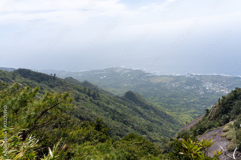 Fototapeta premium The Mt Mocchomu in Kagoshima, Yakushima island