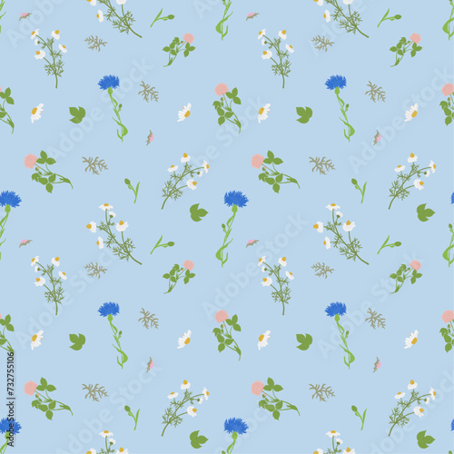 spring pattern with flowers