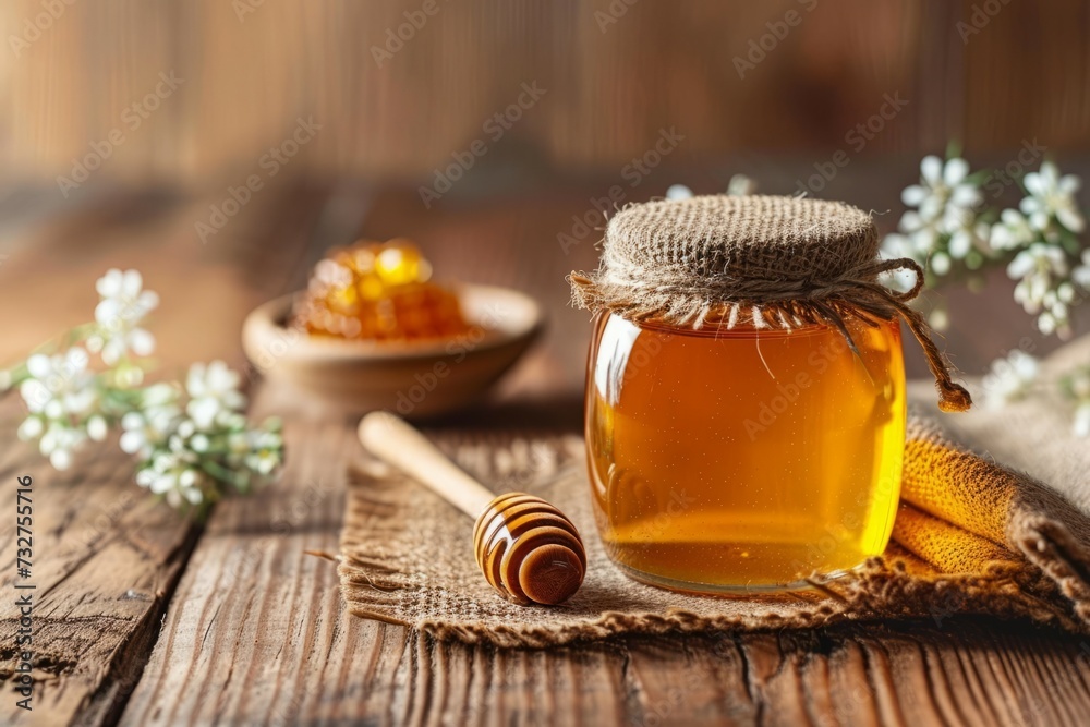 May honey. Background with selective focus and copy space May honey. Background with selective focus and copy space