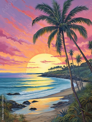 Palm Beach Twilight Landscape - Seascape Art Print | Scenic Prints