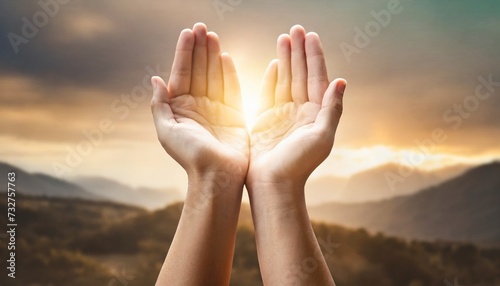 human hands open palm up worship eucharist therapy bless god helping repent catholic easter lent mind pray christian concept background photo