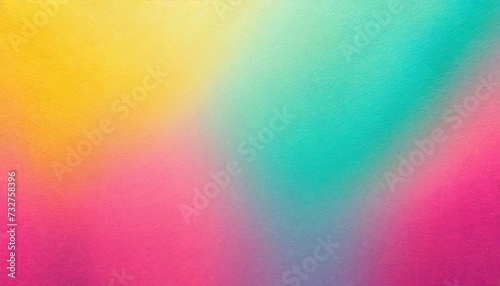 colorful pink yellow and turquoise gradient noisy grain background texture