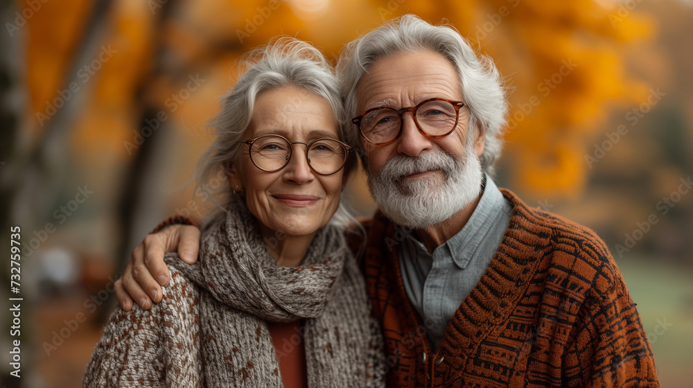 elderly couple walking in the park. portrait of an elderly couple in the park. elderly couple walking in the park. portrait of an elderly couple in the park.