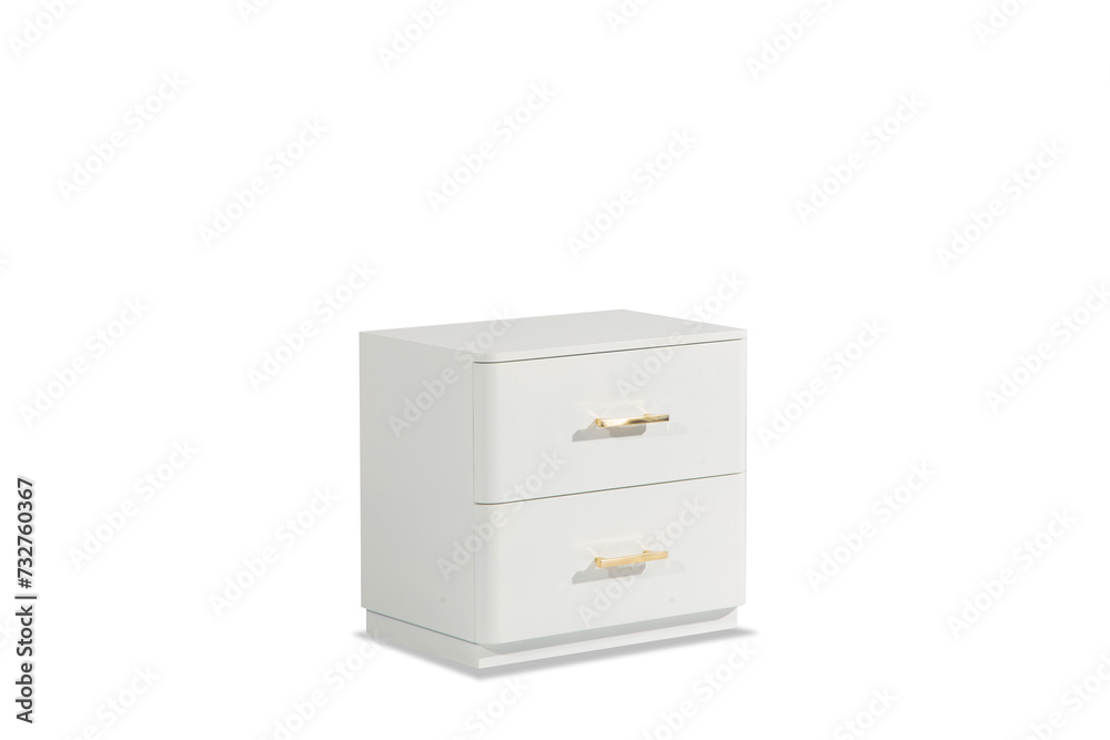 modern wood bedside table isolated on white background modern wood bedside table isolated on white background