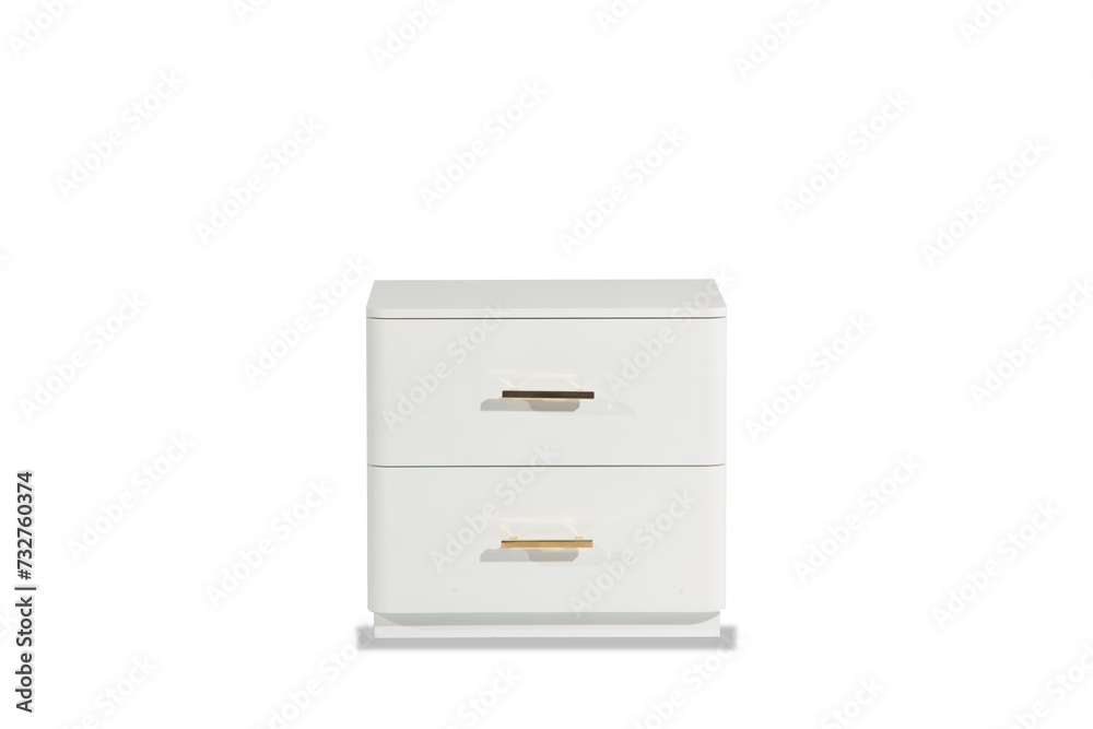 modern wood bedside table isolated on white background modern wood bedside table isolated on white background