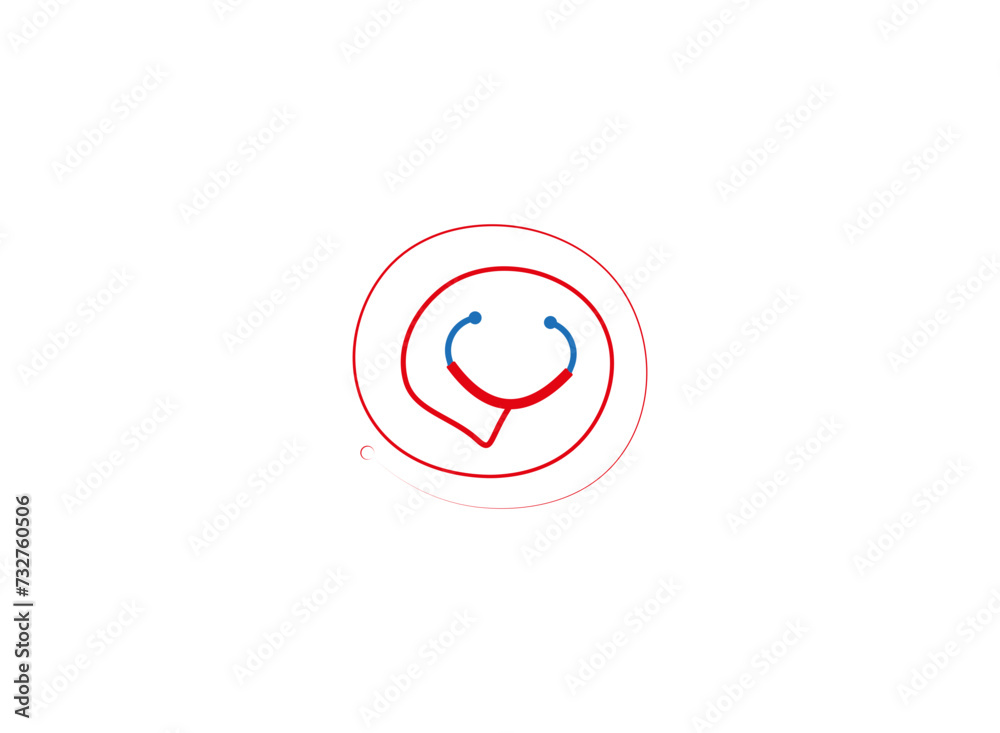 Creative Logo for health care phonendoscope . Creative Logo for health care phonendoscope .