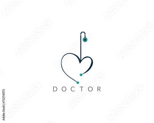 Creative Logo for health care phonendoscope . 