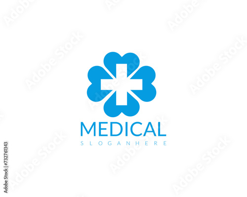 Medical pharmacy logo design template.- vector illustrator