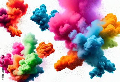 Explosion of colored powder, isolated on multi background stock photo Exploding, Face Powder, Colors, Multi Colored, Dust, Color Image, Multi Colored, Smoke - Physical Structure