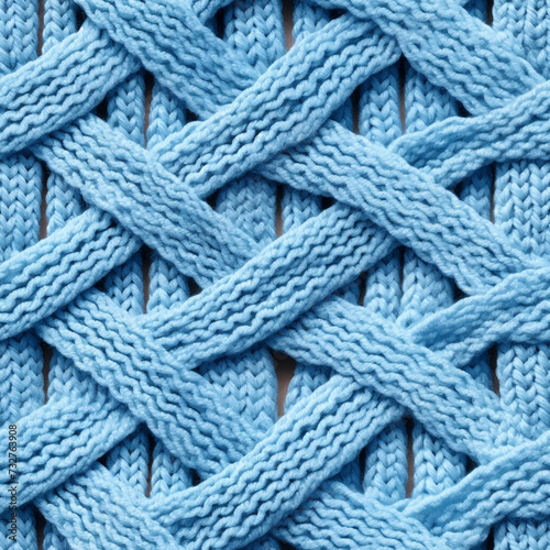 Blue knitted texture 