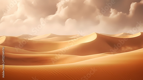 Desert background  desert landscape photography with golden sand dunes