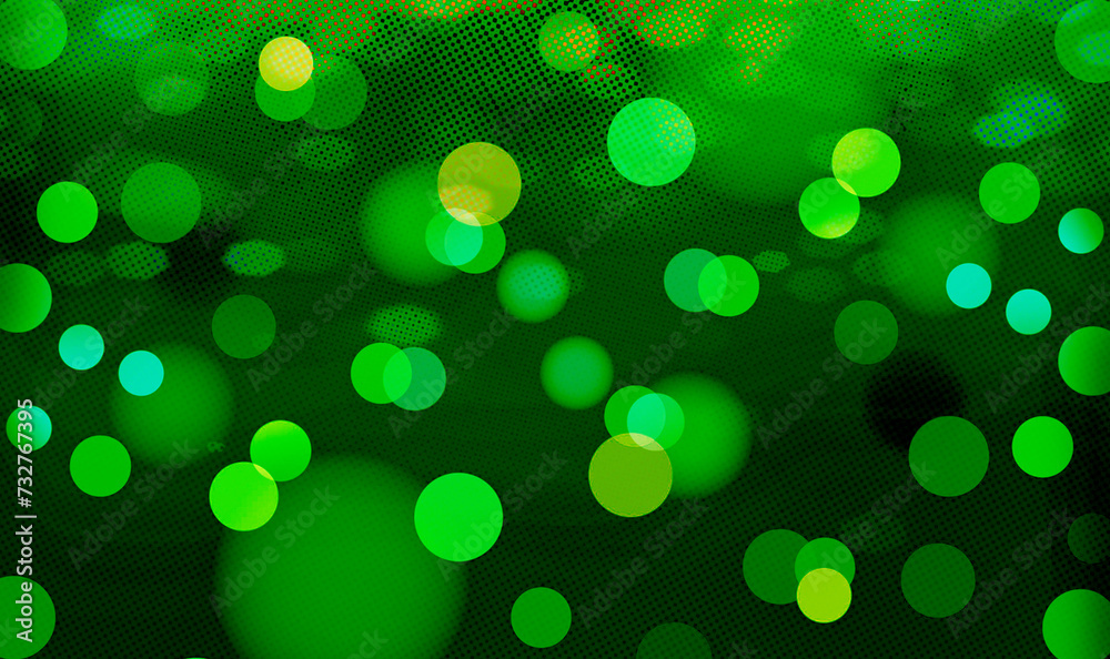 Green bokeh background for banner, poster, event, celebrations and various design works