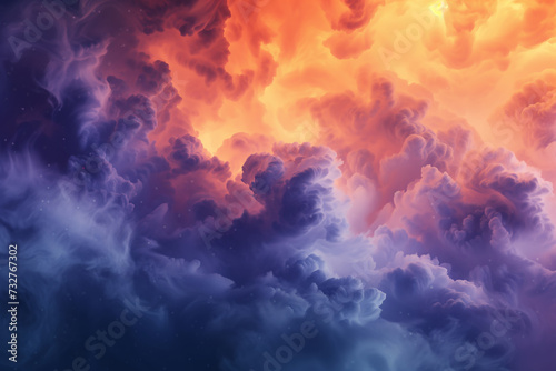 background with vibrant clouds