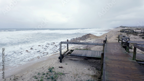 Storm Irene worsens the fragile dune protection