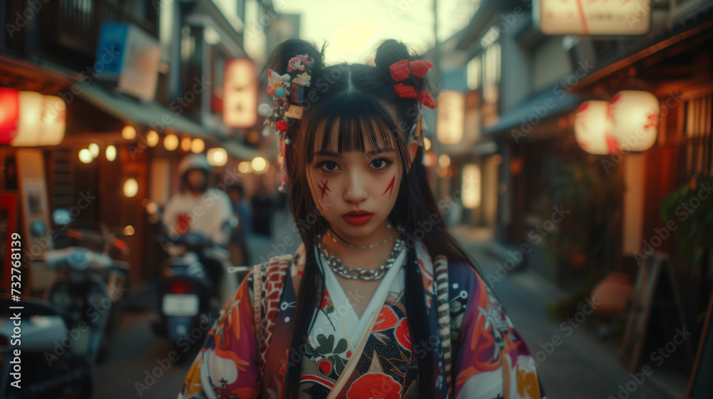 Japanese fashion and subcultures, ai generative