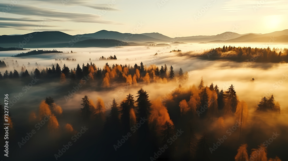 Forest background, vibrant trees Forest background, vibrant trees