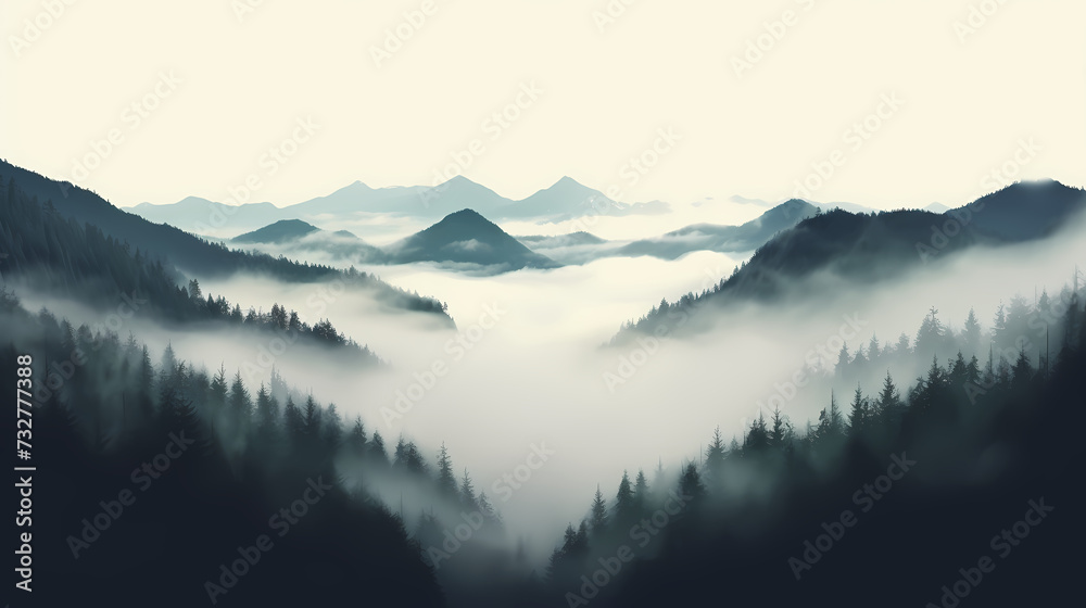 Forest background, vibrant trees Forest background, vibrant trees
