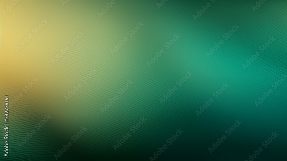 Abstract background with soft gradient from golden to emerald. Creating a calming visual effect. Copy space.