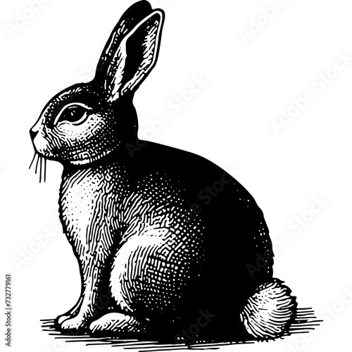 Rabbit Engraving