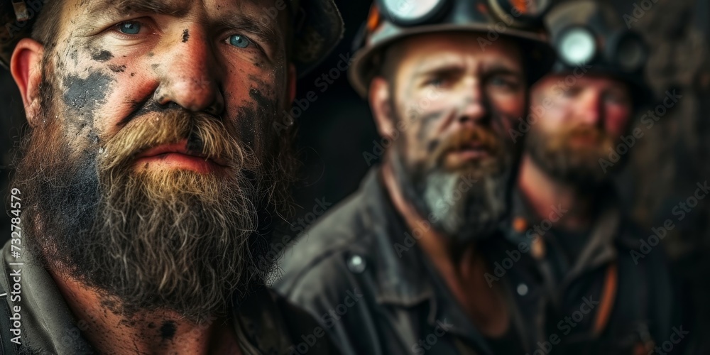 miners at the mine Generative AI