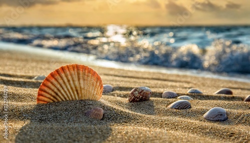 texture of beach sand with seashells imprint starfish imprint on sand seashells on sand beach