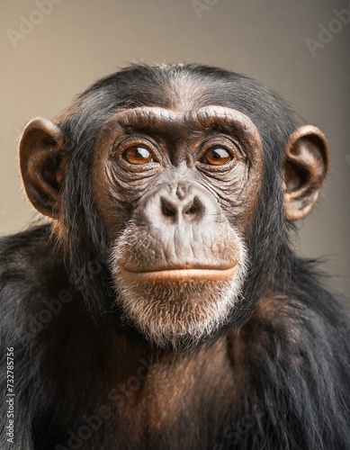 chimpanzee portrait © Dan Marsh