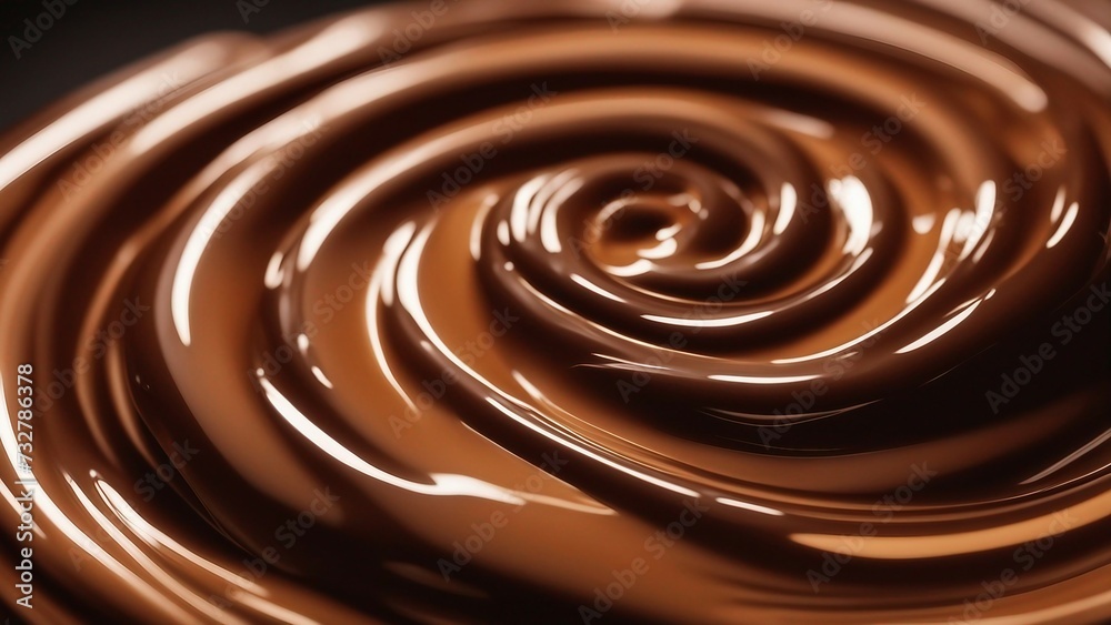 Swirl Chocolate background 3d illustration Swirl Chocolate background 3d illustration