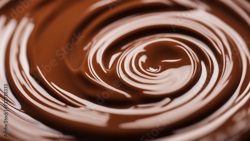 Swirl Chocolate background 3d illustration