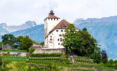 Burg Werdenberg im Kanton St. Gallen in der Ostschweiz photo