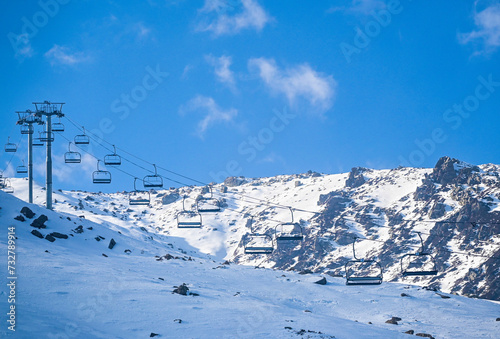 India Kashmir Winter landscape Scenery gulamrg kashmir winter gondola