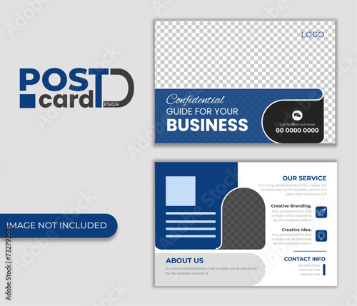 Free vector postcard template, 
Free corporate and professional  postcard design,
