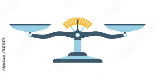 Balance sign. Scale symbol. Isolated background.