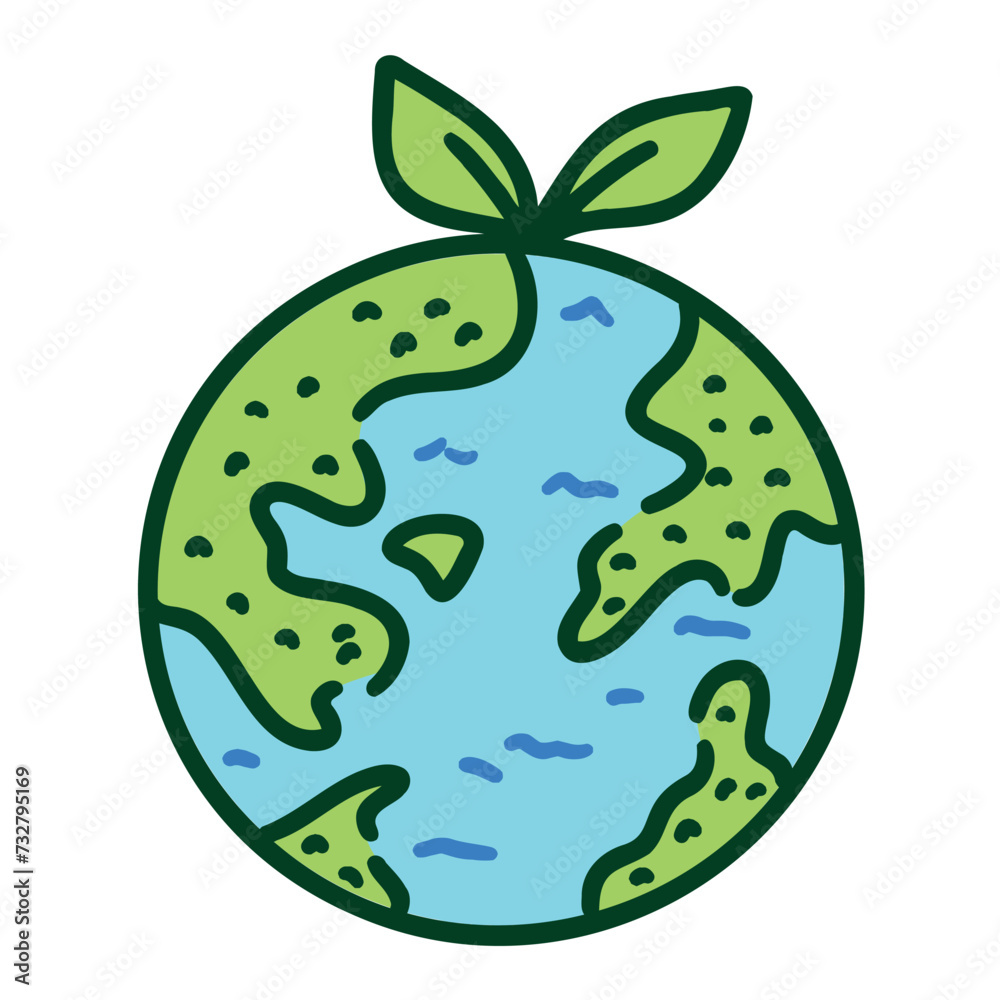 cute hand drawn green planet earth, simple earth day drawing, world mother earth day cute hand drawn green planet earth, simple earth day drawing, world mother earth day