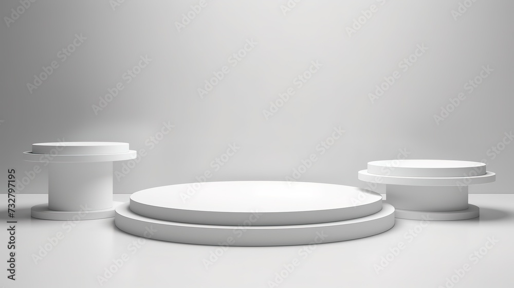 3D rendering beige and gold product display stand on light beige arch wall background. Minimal realistic luxury sale presentation scene.,generative ai 3D rendering beige and gold product display stand on light beige arch wall background. Minimal realistic luxury sale presentation scene.,generative ai