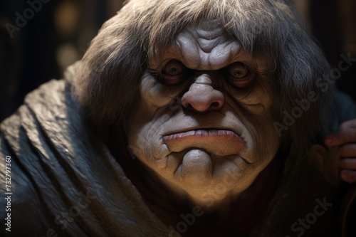 Quasimodo, The Hunchback portrait illustration photo