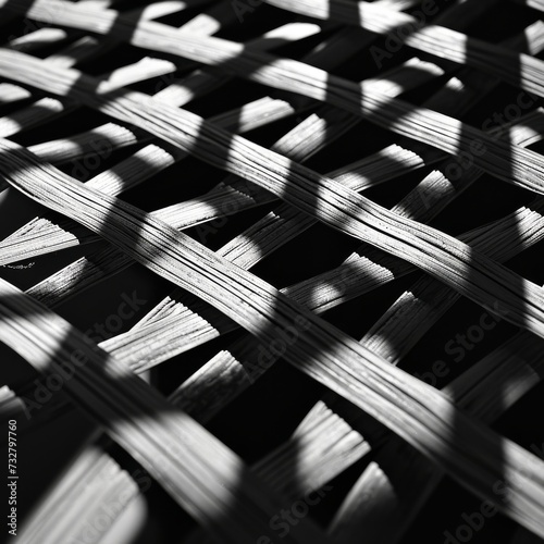 Dynamic Hatch: Black and White Pattern Background.