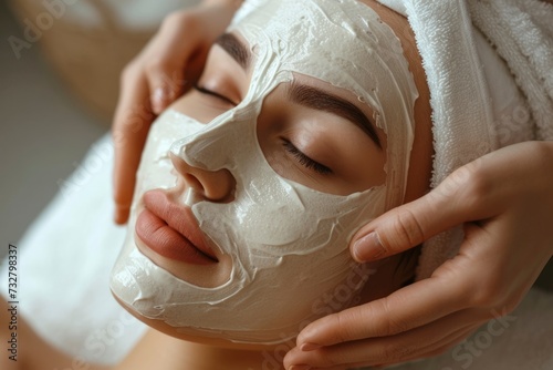 Photo of woman skin care treatment