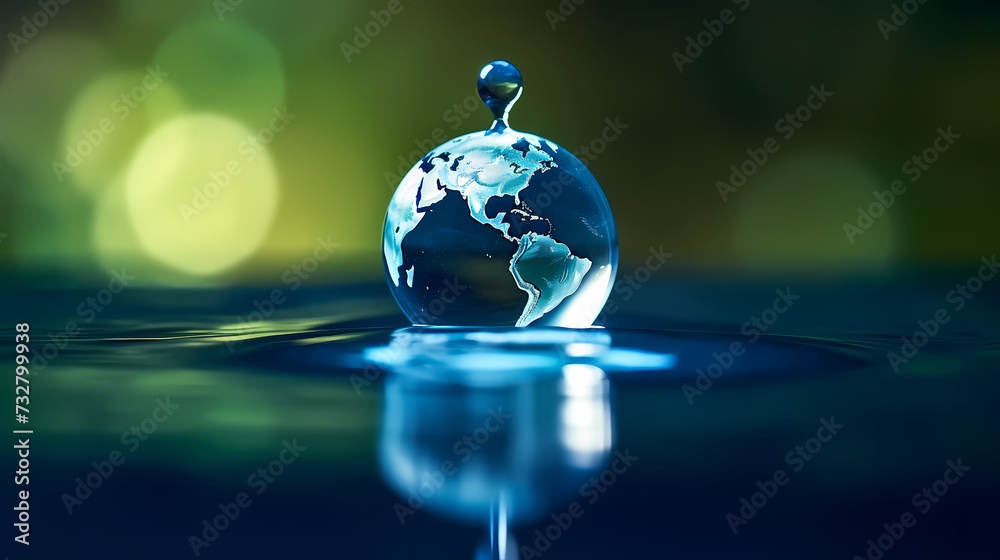 World Water Day background, concept of global warming and climate change World Water Day background, concept of global warming and climate change