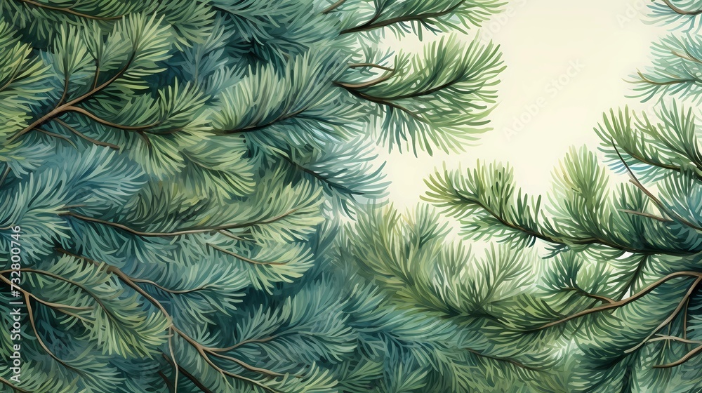 seamless background with coniferous branches pattern, coniferous, fir, seamless background with coniferous branches pattern, coniferous, fir,