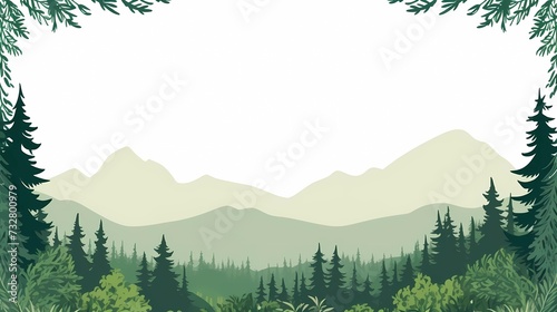 seamless background with coniferous branches pattern, coniferous, fir, 