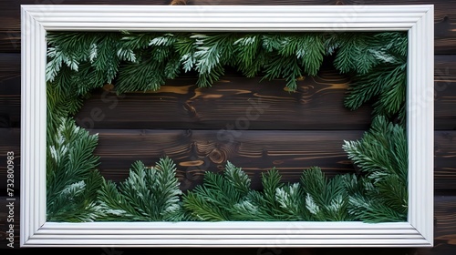 seamless background with coniferous branches pattern, coniferous, fir, 