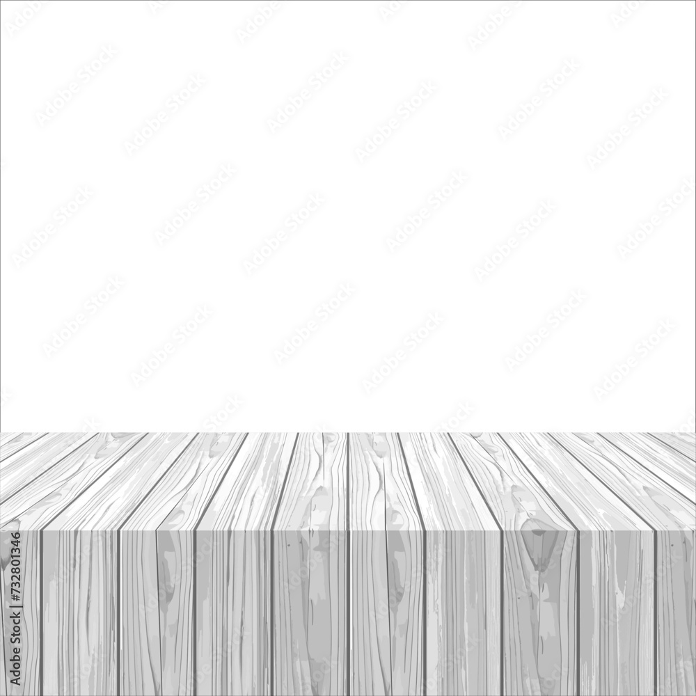 White washed wooden table texture with detailed wood grain, ideal for backgrounds or design elements